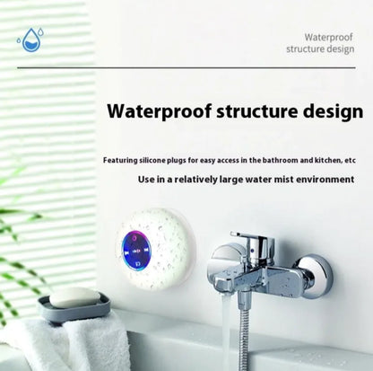 مكبر صوت بلوتوث مقاوم للماء مزود بإضاءة LED
