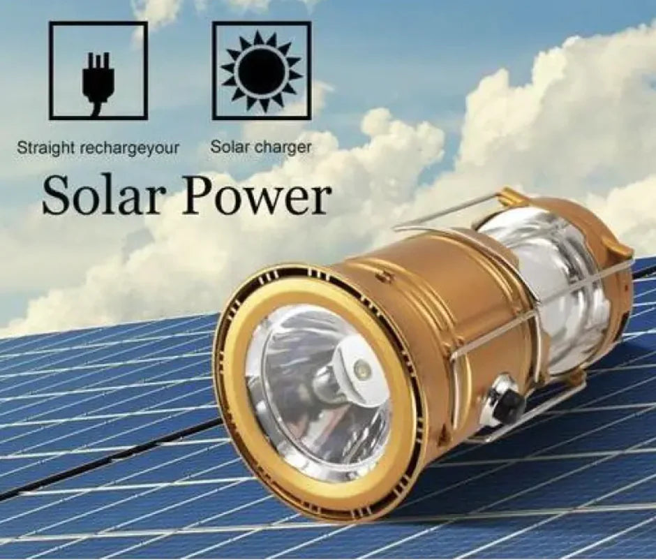 مصباح تخييم يعمل بالطاقة الشمسية بتقنية LED